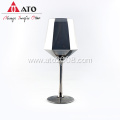 Polygonal Angle Wine Glass With Smoky Grey